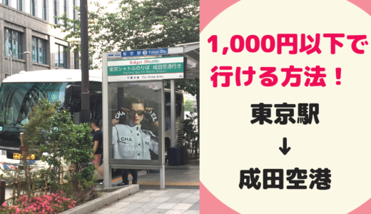 東京駅から成田空港へ京成バスを使ってみた！1000円以下での予約は？乗り場は？